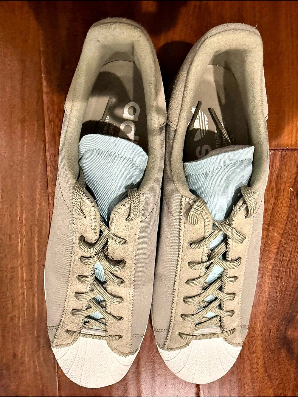 adidas Superstar Sneakers Green & White US 10